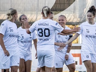 Futbalistky tímu Spartak Myjava.