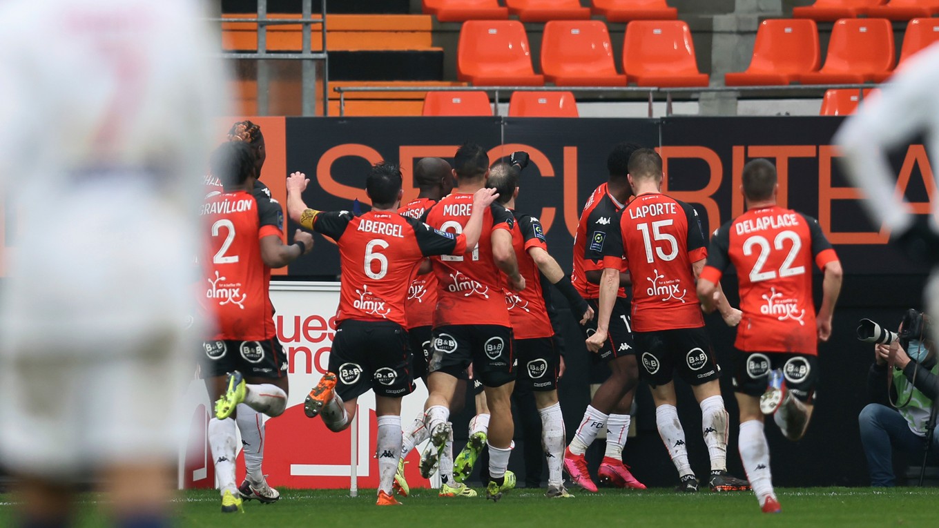 Futbalisti FC Lorient, ilustračná fotografia.