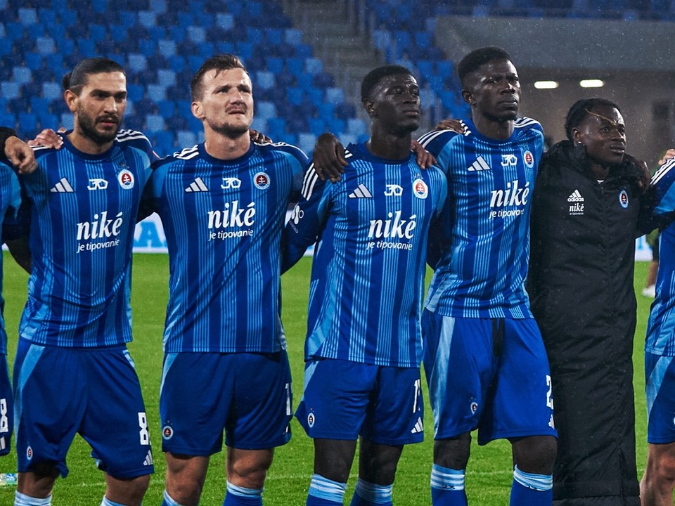 Futbalisti ŠK Slovan Bratislava.