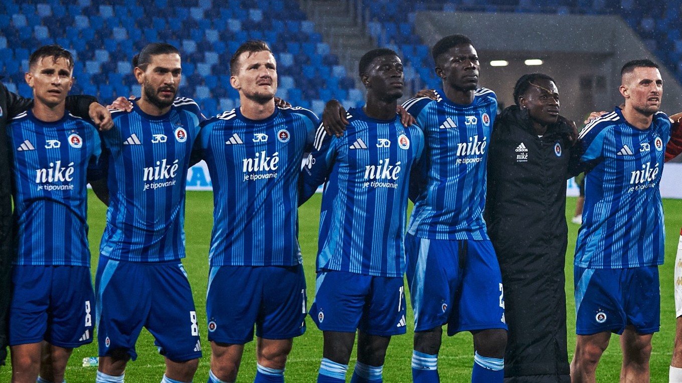 Futbalisti ŠK Slovan Bratislava.