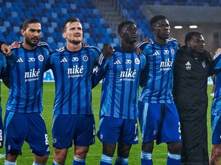 Futbalisti ŠK Slovan Bratislava.