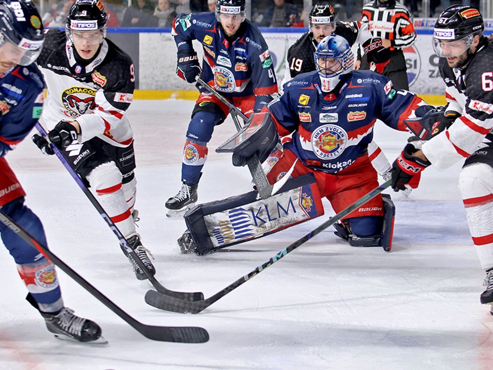 brankár Pavel Kantor v zápase Banská Bystrica - Zvolen