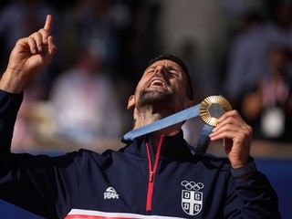 Srbský tenista Novak Djokovič získal zlatú medailu na OH 2024.