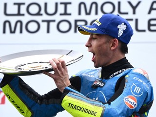 Raul Fernandez oslavuje víťazstvo na VC Austrálie.