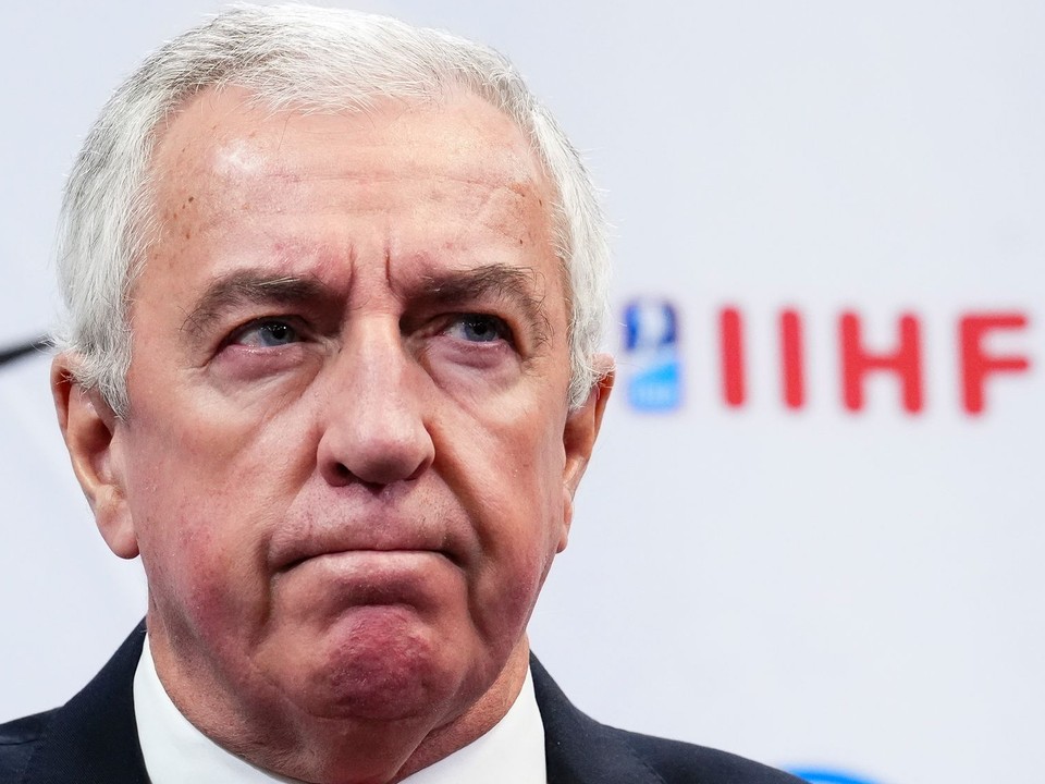 Prezident IIHF Luc Tardif.