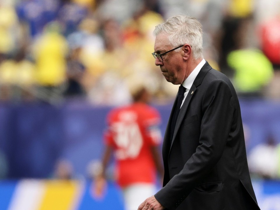 Na snímke tréner Brazílie Carlo Ancelotti.