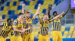 Futbalisti DAC Dunajská Streda. 
