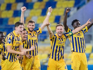 Futbalisti DAC Dunajská Streda. 