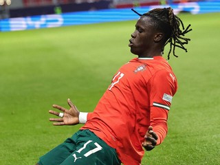 Geovany Quenda oslavuje gól na EURO U21 2025