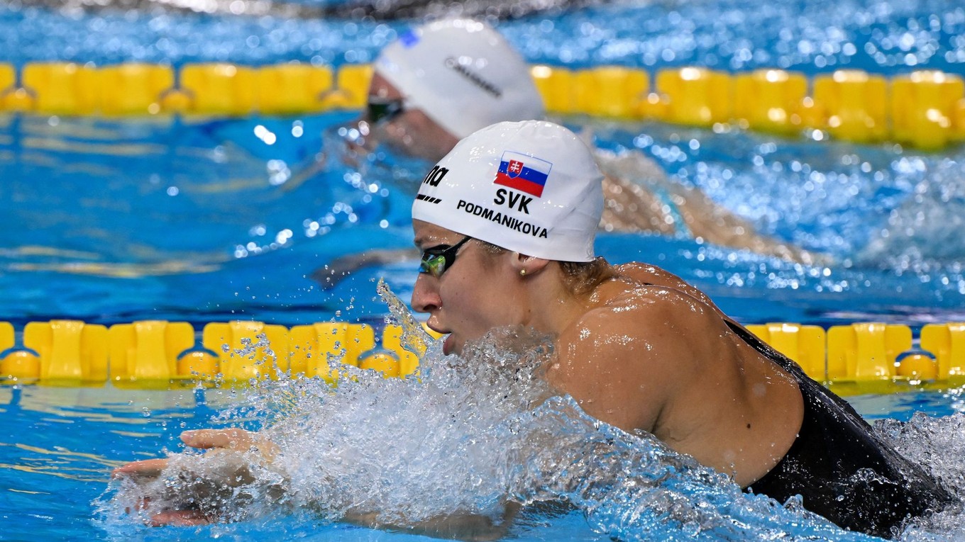 Slovenská plavkyňa Andrea Podmaníková.