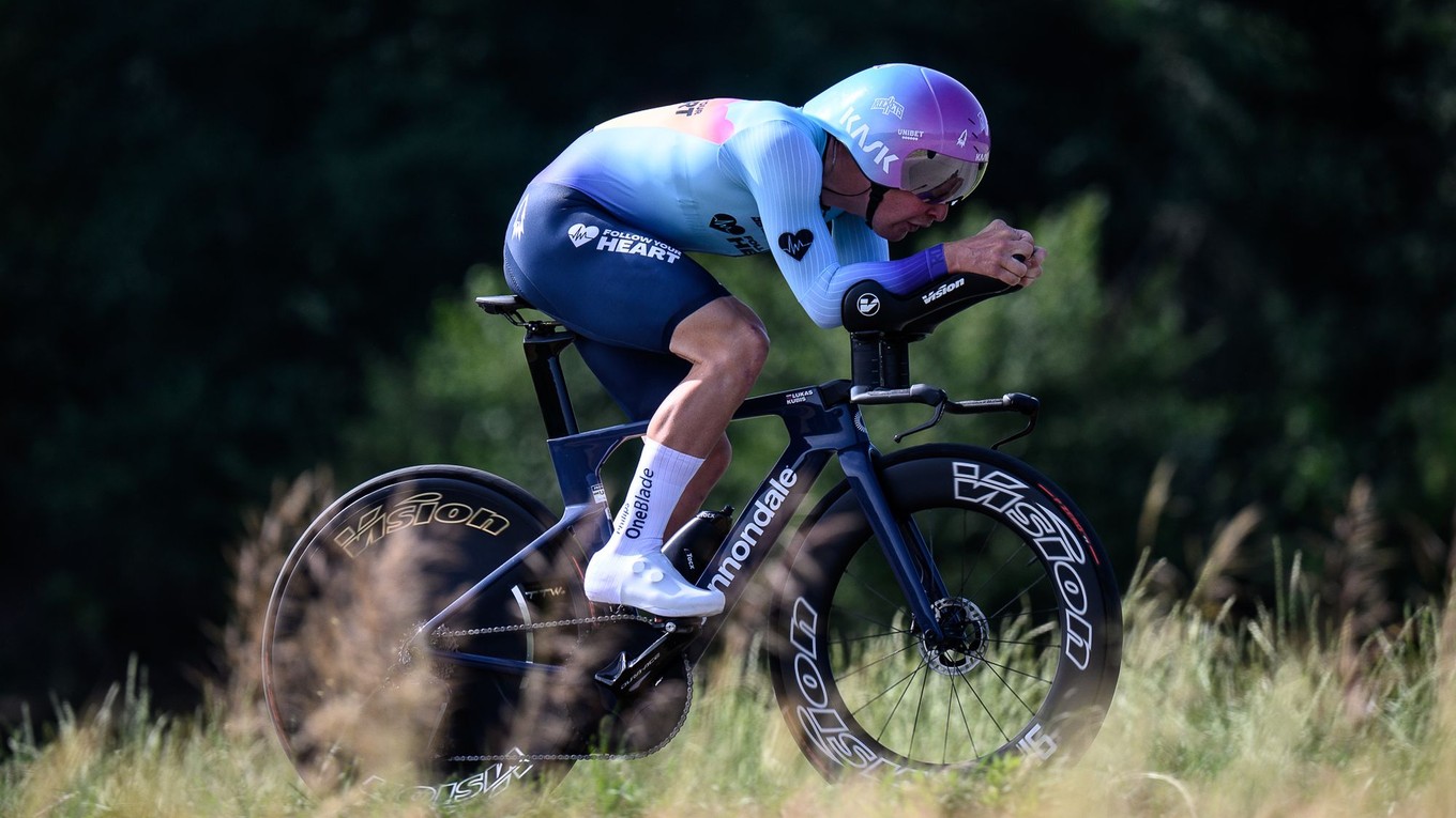 Slovenský cyklista Lukáš Kubiš.