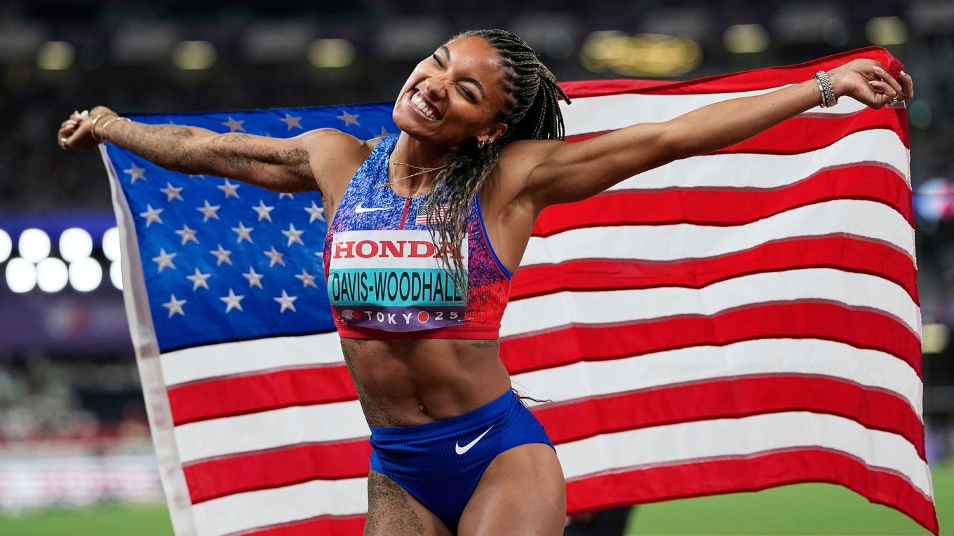 Tara Davisová-Woodhallová získala zlato v skoku do diaľky na MS 2025