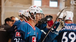 Slovenskí reprezentanti na ME v inline hokeji.