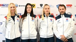 Sprava kapitán Matej Lipták, Rebecca Šramková, Katarína Kužmová a Nina Vargová.