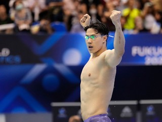 Chaj-jang Čchin na MS v plávaní 2023.