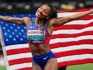 Tara Davisová-Woodhallová získala zlato v skoku do diaľky na MS 2025