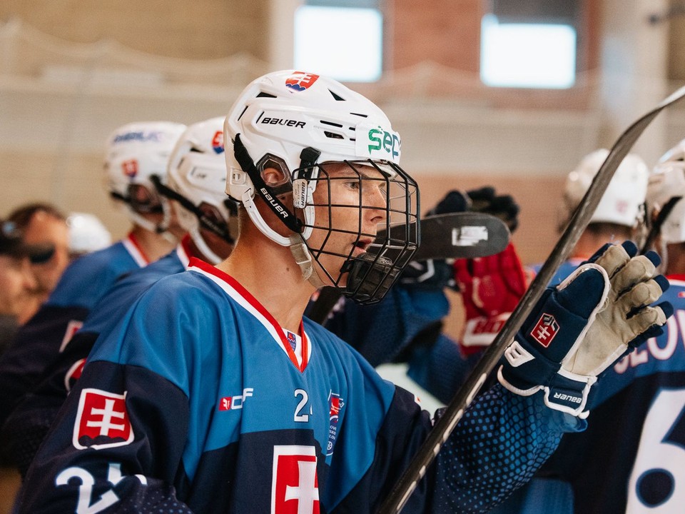 Slovenskí reprezentanti na ME v inline hokeji.