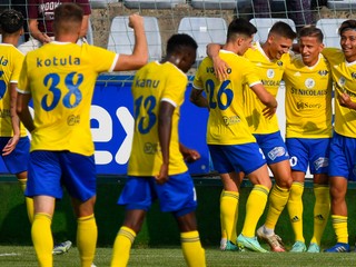 Futbalisti MFK Zemplín Michalovce. 