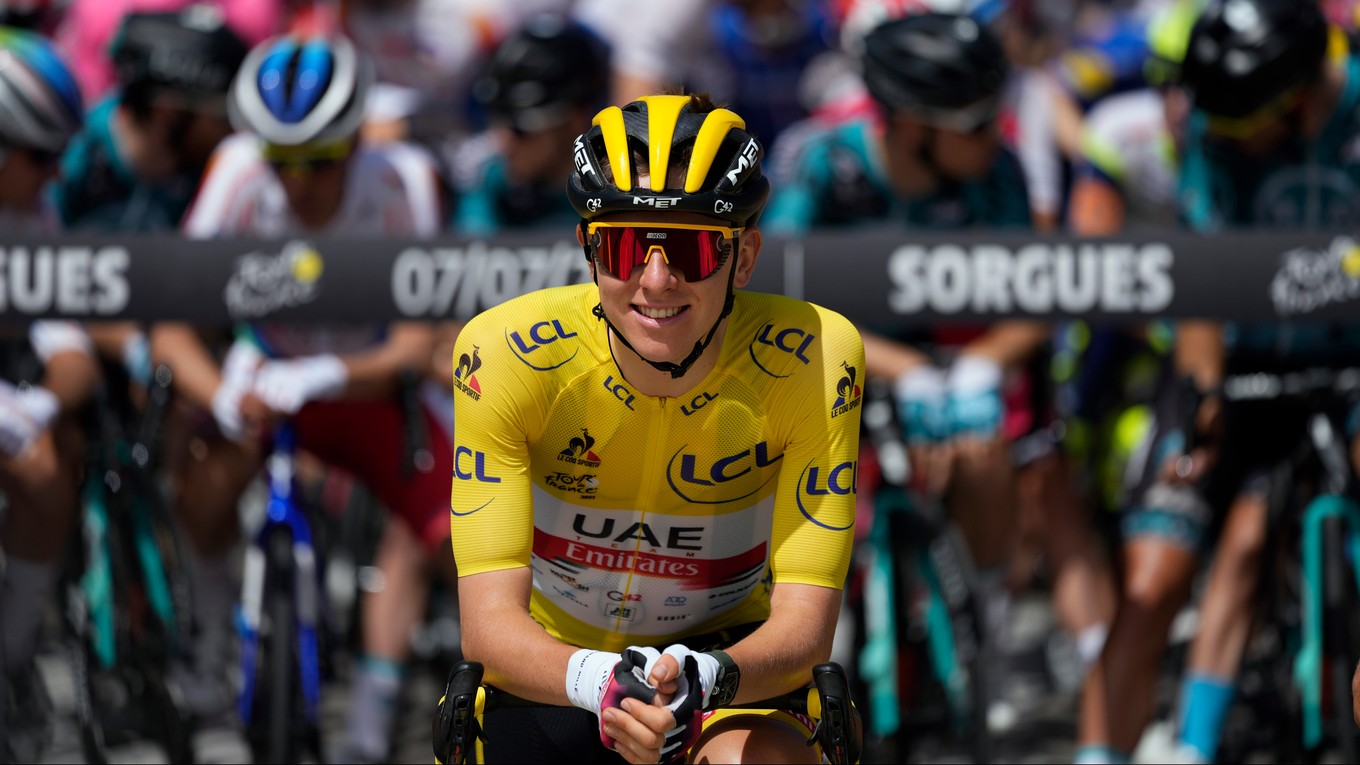 Tadej Pogačar na Tour de France 2021.