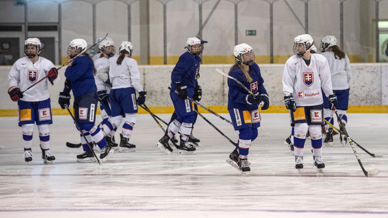 Slovenské hokejistky.