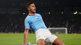 Rodriho gesto po strelení víťazného gólu vo finále Ligy majstrov. 