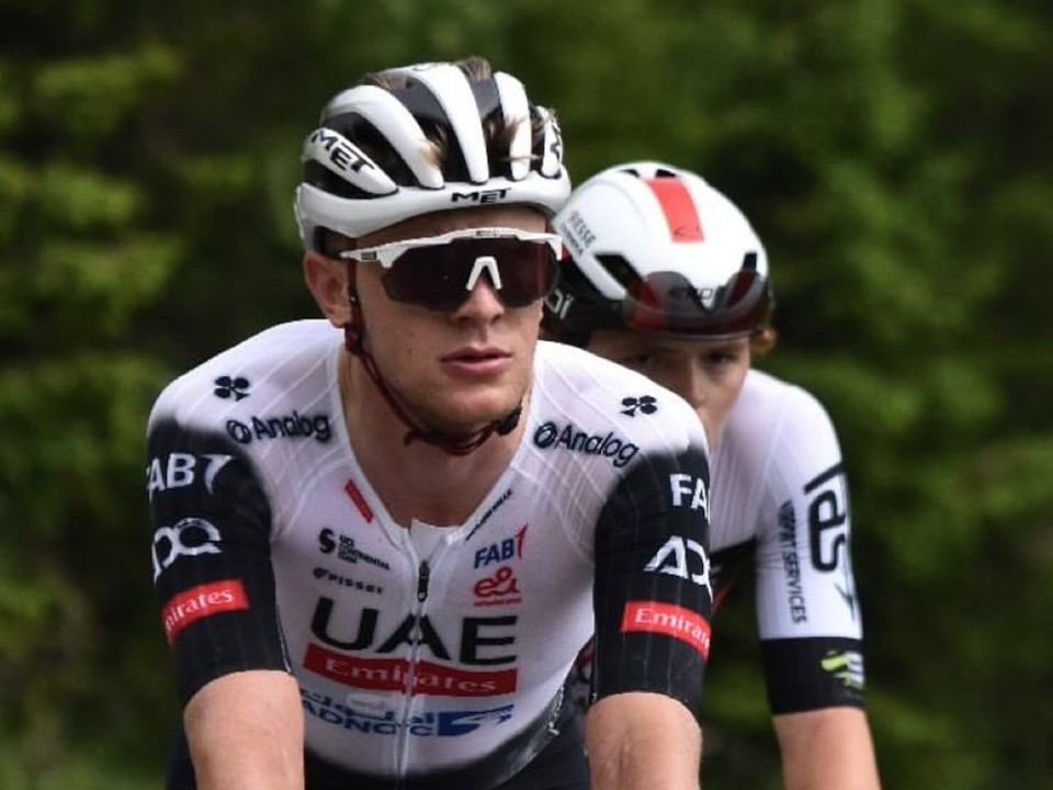 Slovenský cyklista Matthias Schwarzbacher. 