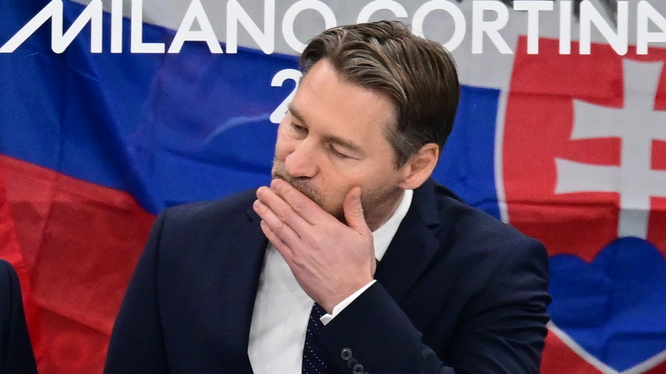 Tréner slovenskej hokejovej reprezentácie Vladimír Országh.