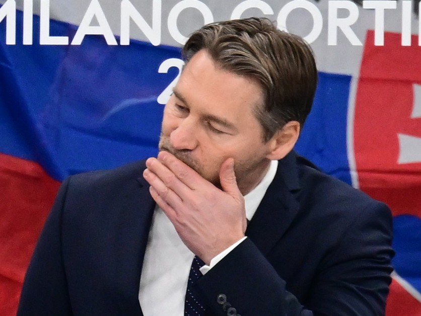 Tréner slovenskej hokejovej reprezentácie Vladimír Országh.