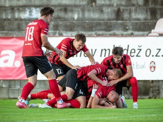 Futbalisti MŠK Púchov.