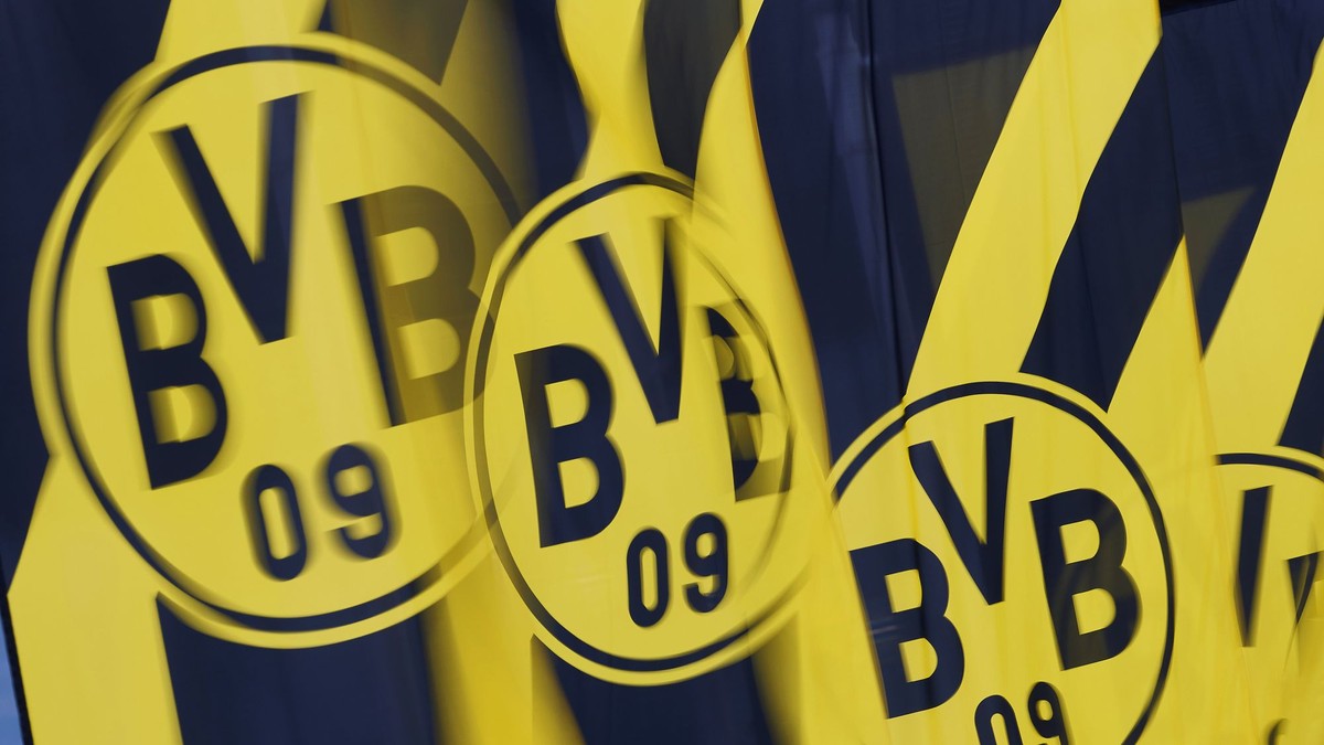 Na archívnej snímke z 25. novembra 2024 logo Borussie Dortmund v Dortmunde.