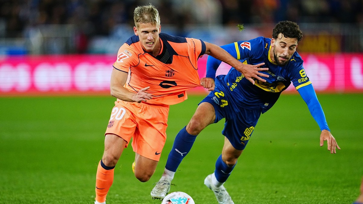 Dani Olmo a Victor Parada