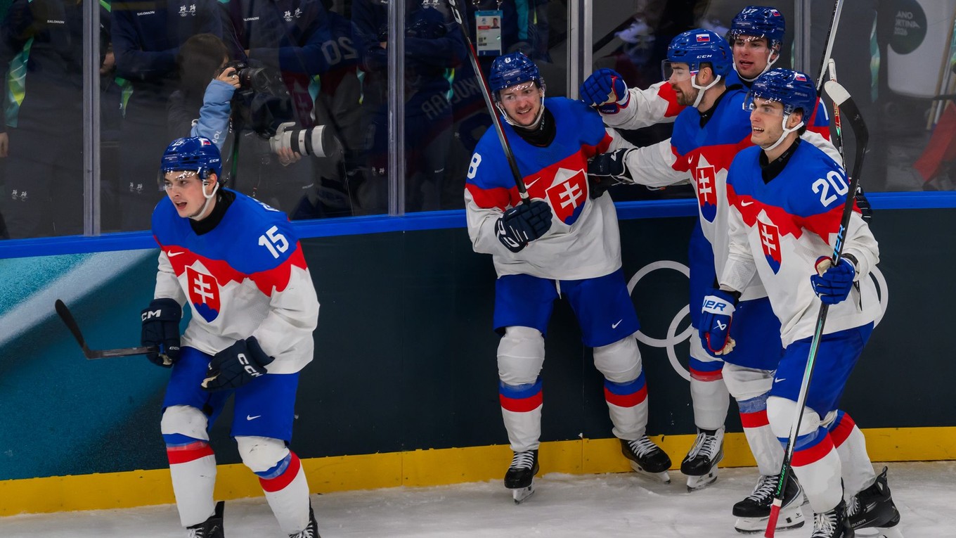 Slovenskí hokejisti na ZOH 2026.