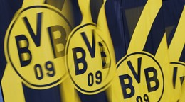 Na archívnej snímke z 25. novembra 2024 logo Borussie Dortmund v Dortmunde.