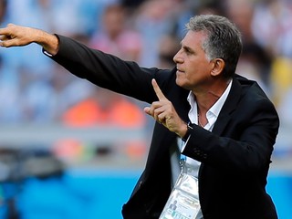 Carlos Queiroz ako tréner Iránu na MS vo futbale 2014.