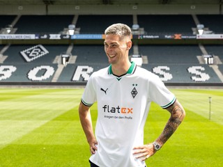 Tomáš Čvančara v drese Borussia Mönchengladbach.
