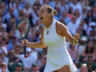 Aryna Sabalenková po víťazstve vo štvrťfinále grandslamovho turnaja Wimbledon 2025.