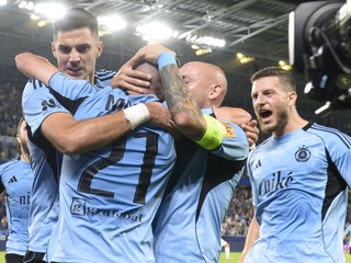 Futbalisti Slovana Bratislava.