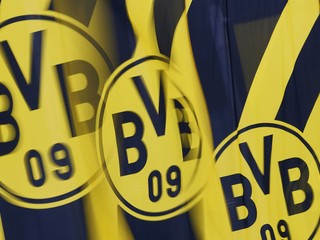 Na archívnej snímke z 25. novembra 2024 logo Borussie Dortmund v Dortmunde.