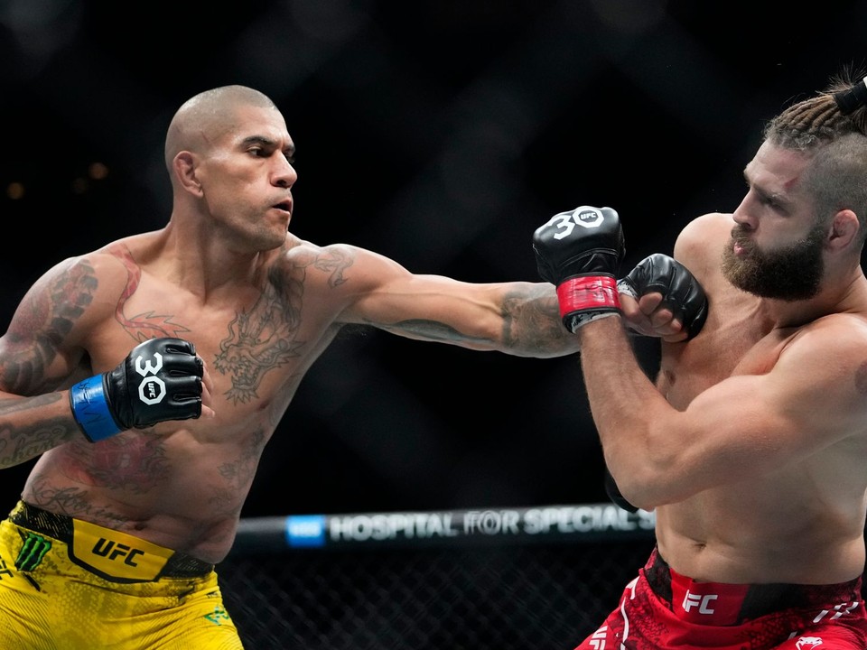 Momentka zo súboja UFC medzi Alexom Pereirom a Jiřím Procházkom.