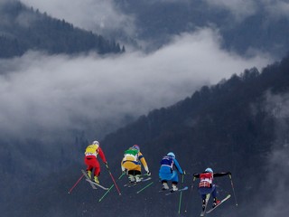 Akrobatické lyžovanie - ilustračná fotografia.