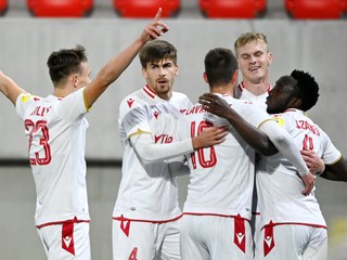 Radosť futbalistov AS Trenčín.