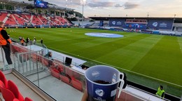 Fotka z futbalového štadióna v Trenčíne počas EURO U21 2025.