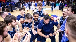 Hráči slovenskej basketbalovej reprezentácie.