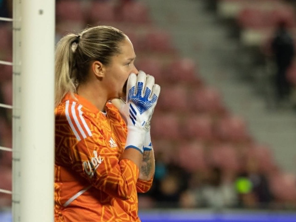 Slovenská brankárka Patrícia Chládeková.