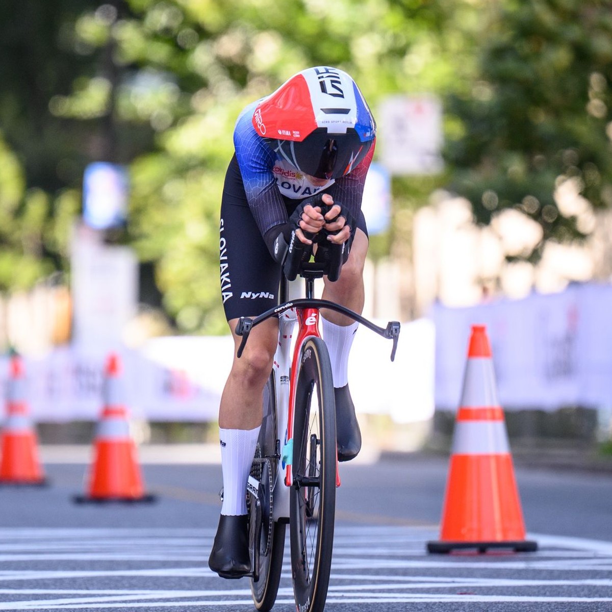 Viktória Chladoňová počas MS v cyklistike 2026 v Montreale.