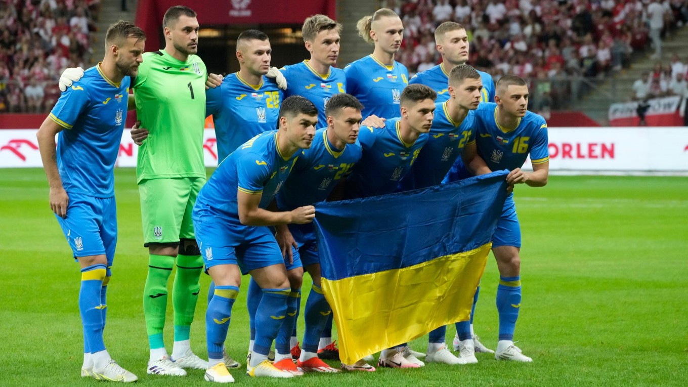Futbalisti Ukrajiny.