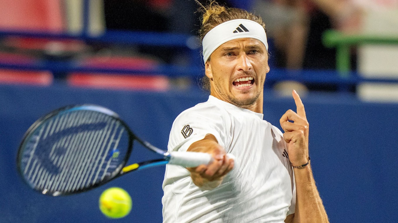 Nemecký tenista Alexander Zverev počas turnaja v Toronte 2025. 