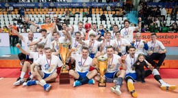 Volejbalisti VKP FTVŠ UK Bratislava po triumfe v Slovenskom pohári.