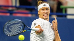 Nemecký tenista Alexander Zverev počas turnaja v Toronte 2025. 