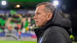 Na snímke hlavný tréner slovenskej futbalovej reprezentácie do 21 rokov Jaroslav Kentoš.